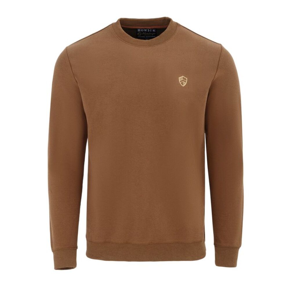 Howick Mens Logo Sweatshirt / Brown
